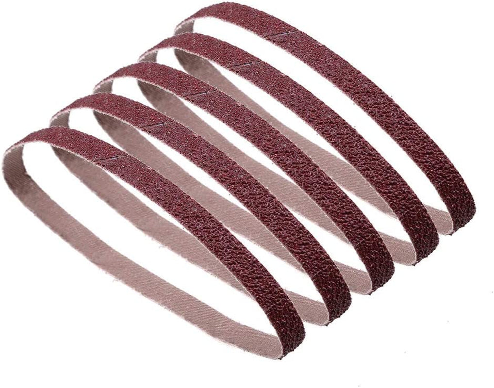 Zivisk, 1 Inch X 30 Inch Sanding Belt, 320/400/600/800/1000 Superfine Grits, 5 Pcs Aluminum Oxide Sanding Belts for Belt Sander