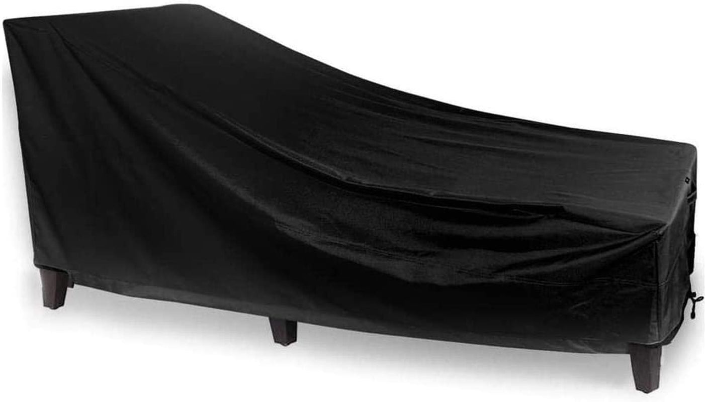 UCARE, 1 PCS Lounge Chair Cover UCARE Garden Waterproof Patio Chaise Lounge Cover Outdoor Dust-Proof Beach Chair Furniture Protection Cover Black 82In