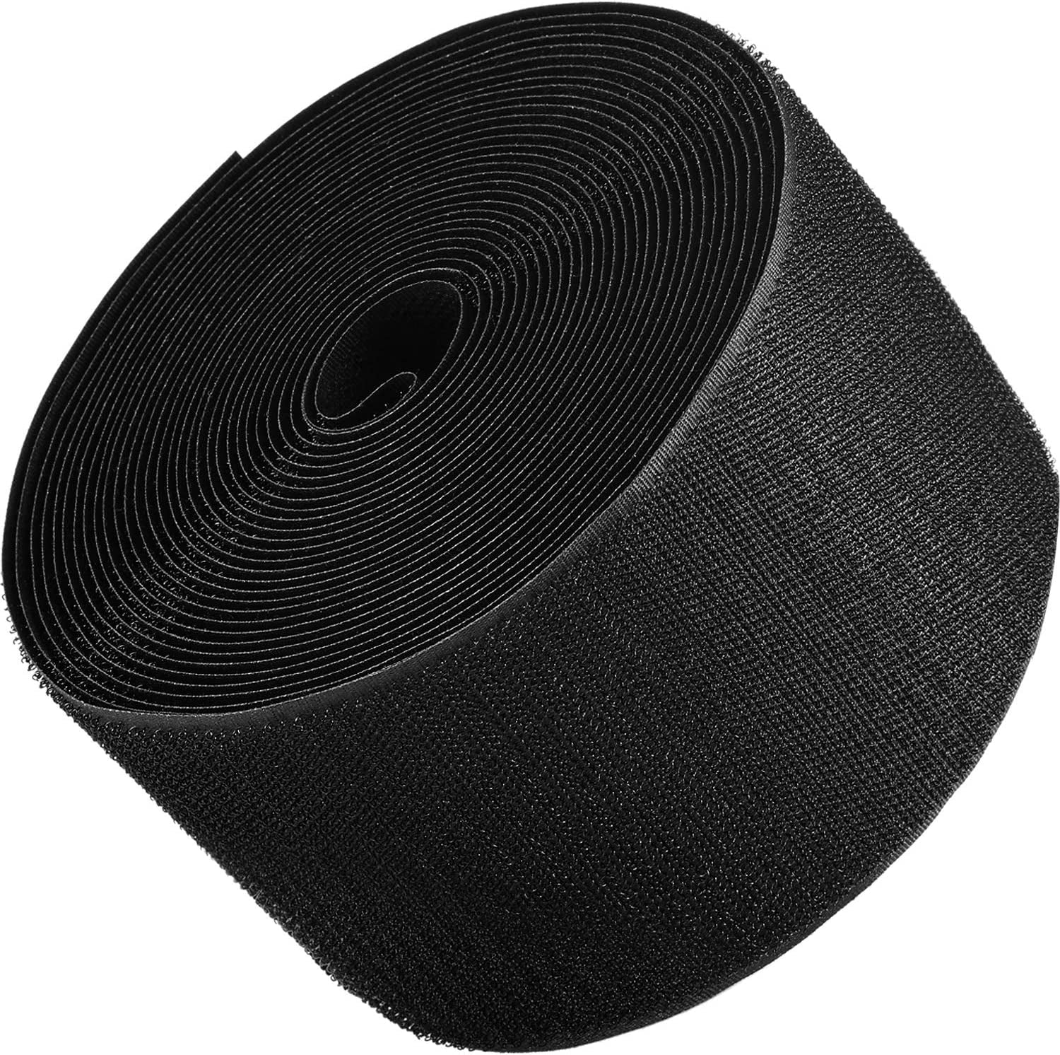 WILLBOND, 1 Piece (24 Feet in Length) Black Cable Floor Strip Carpet Floor Cord Cover Cable Protector Cable Management, Protect Cords and Prevent a Trip Hazard