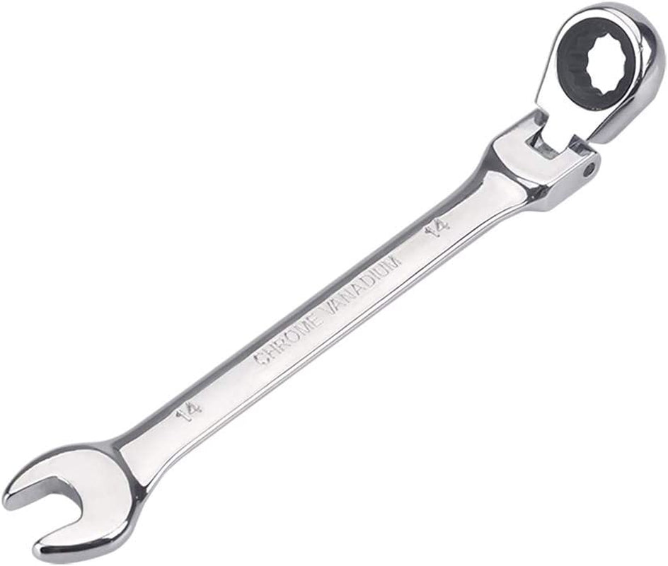 Robert Bosch, 14Mm Metric Flex-Head Ratchet Wrench,Box End Head 72-Tooth Ratcheting Combination Wrench Spanner