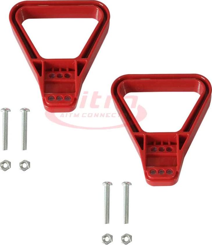 Dent-de-lion, 2 pieces 175A / 350A 600V Winch Connector Battery Handle Puller Plastic (Red)