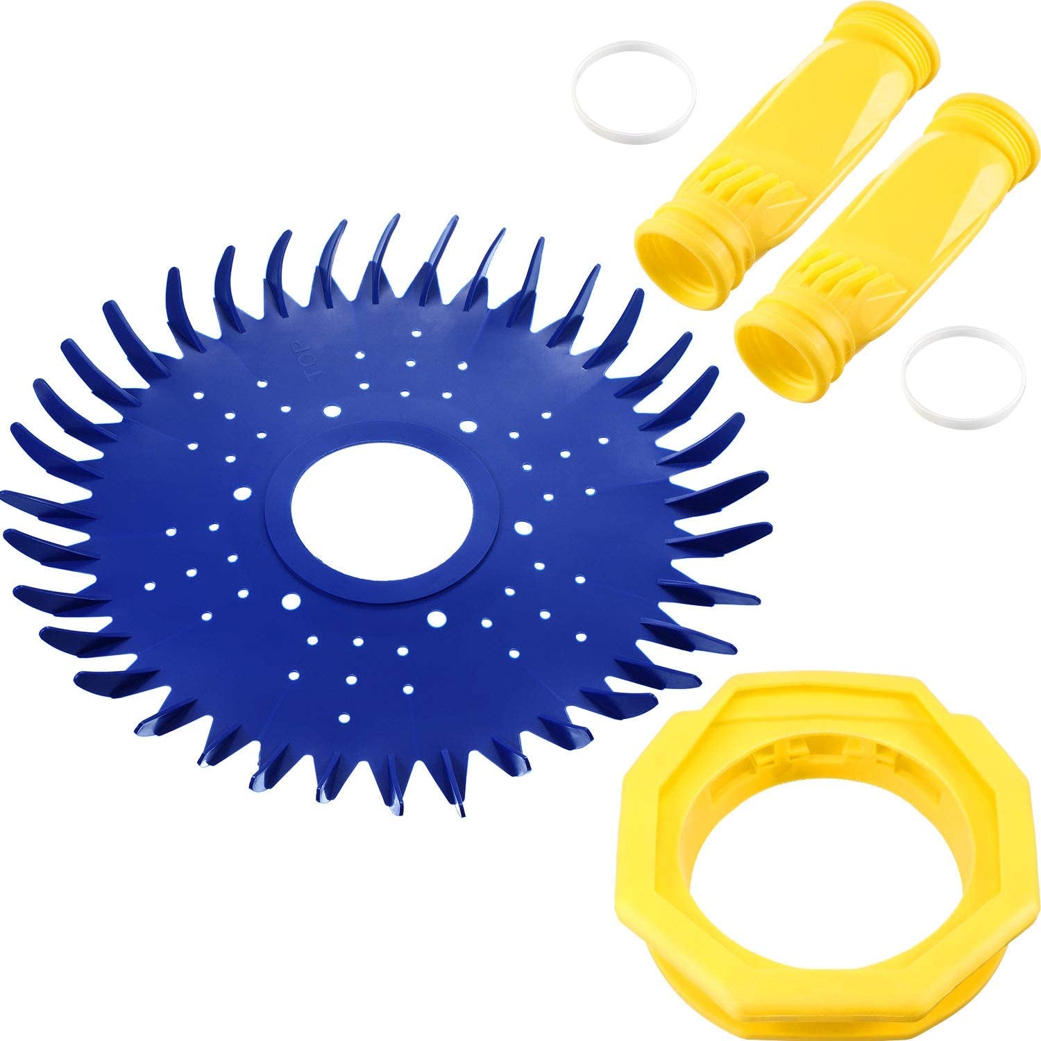 Zhehao, 4 Pieces Pool Cleaner Replacements Including W70329 Pool Cleaner Finned Seal W69698 Pool Cleaner Diaphragm and W70327 Foot Pad Compatible with Zodiac Baracuda G2, G3, G4 Replace W69721 W72855